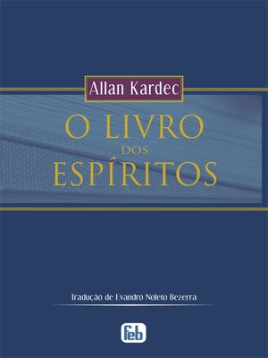 cover image of O Livro dos Espíritos